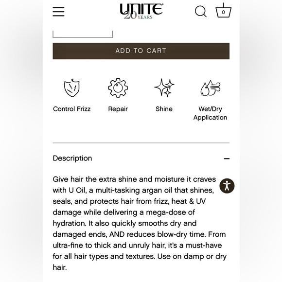 COPY - 🔴 UNITE U Oil Argan Oil - Picture 7 of 8